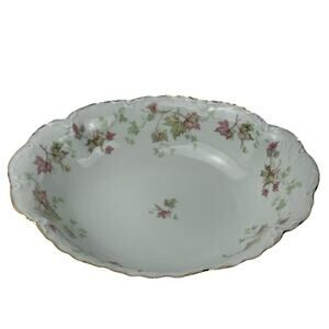 VTG Hutschenreuther Selb Bavaria Germany Maple Leaf Round Veg. 10” Oval Bowl